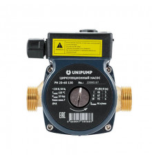Насос циркуляционный UNIPUMP PH 20-60 - 130 мм (0,092 кВт, PN10, Hmax 6 м, Qmax 46 л/мин, 1х230В)