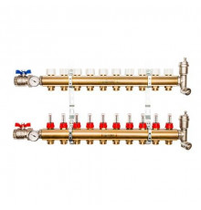 Коллекторная группа для теплого пола STOUT SMB0473 - 1" (3/4"EK латунь)